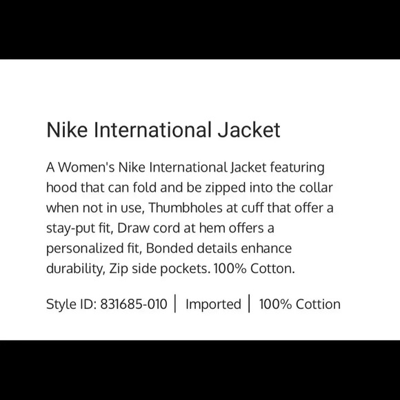 Nike International Gray Zip Up Jacket Size Small - Picture 8 of 15